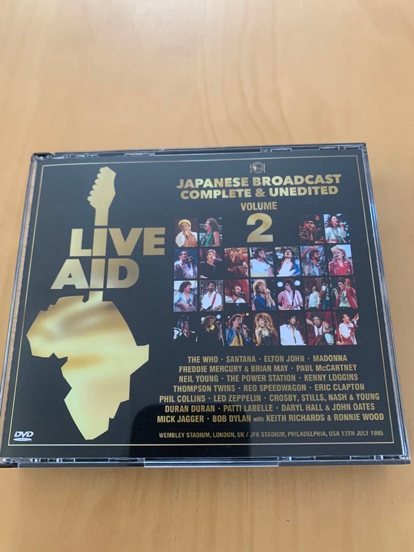 LIVE AID JAPANESE BROADCAST 日本語放送8DVD
