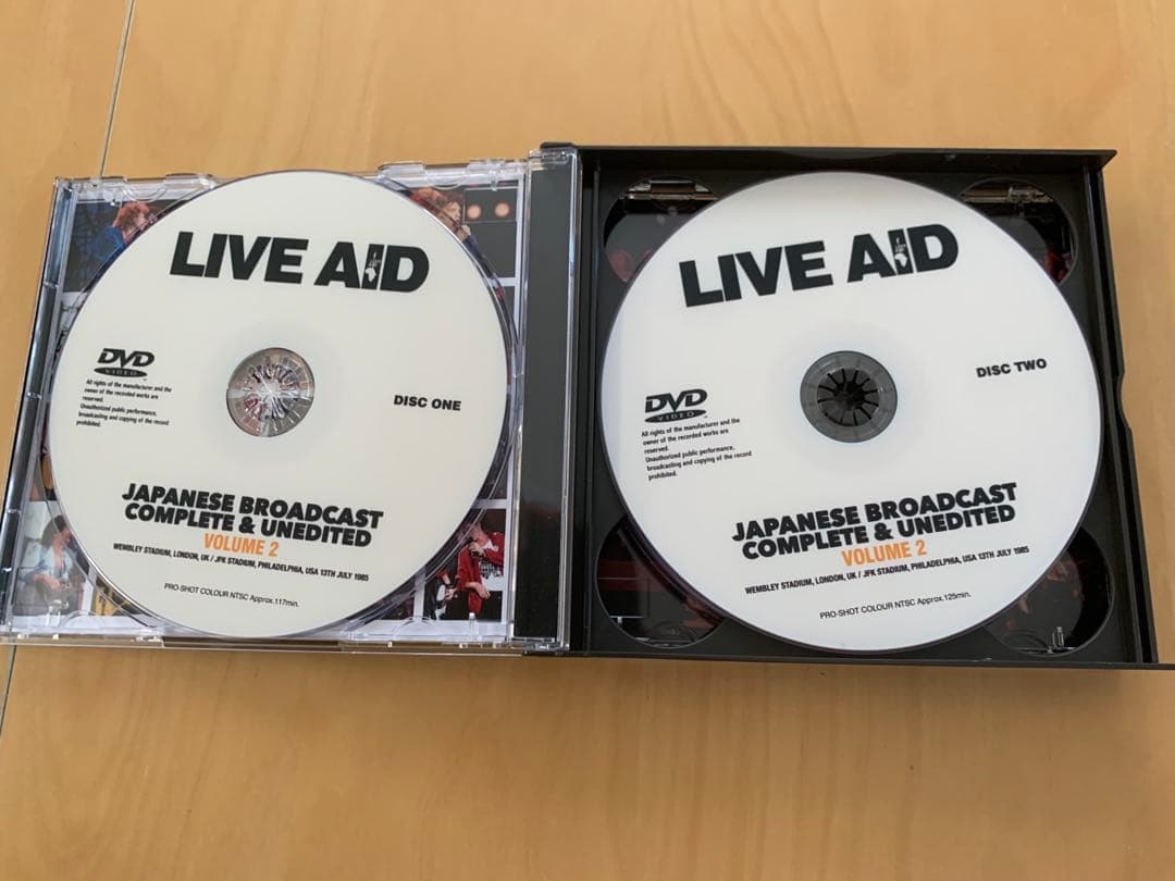 LIVE AID JAPANESE BROADCAST 日本語放送8DVD