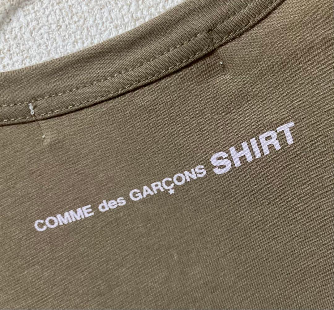 美品‼︎ COMME des GARÇONS SHIRT 半袖 Tシャツ カーキ