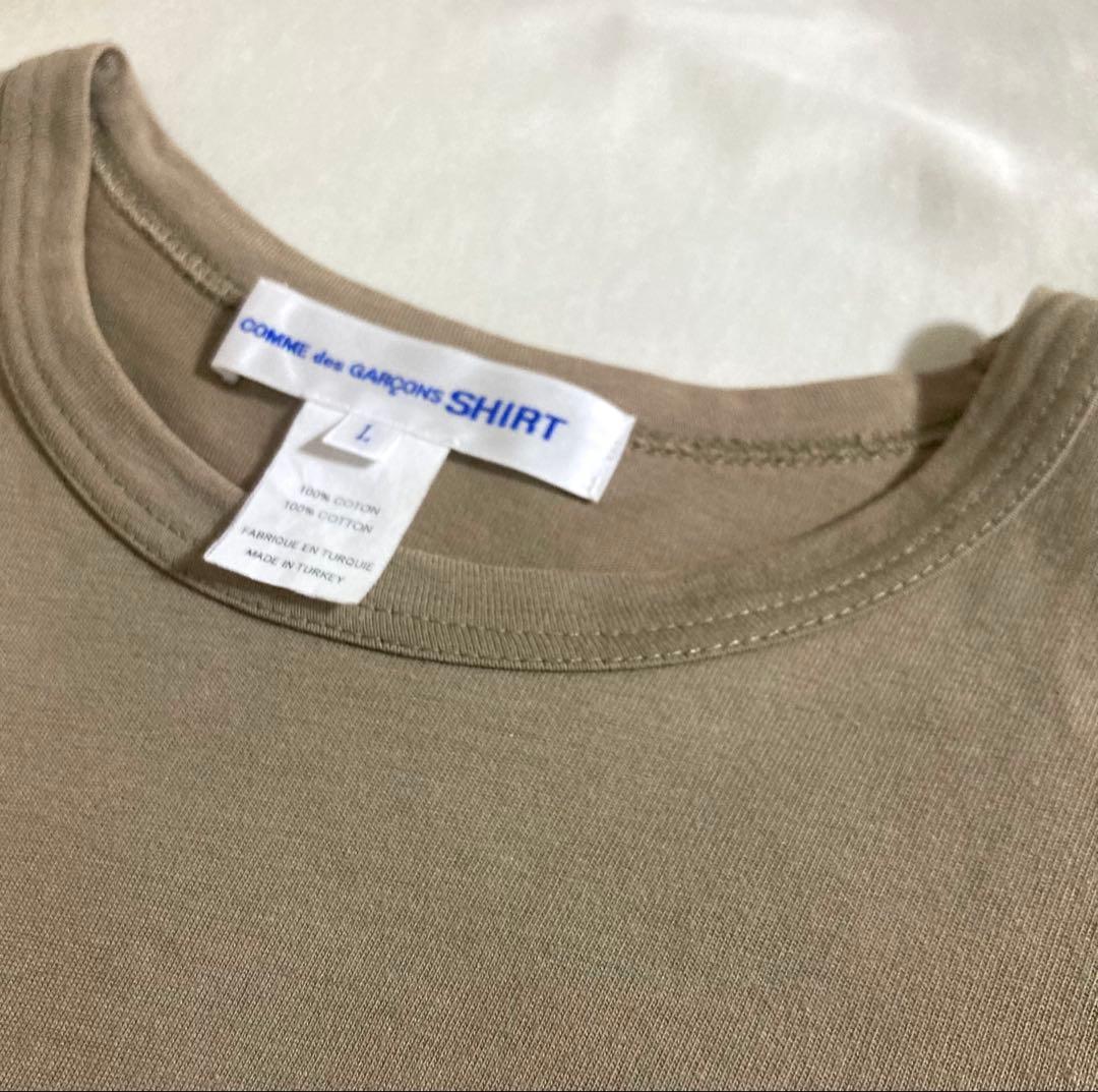 美品‼︎ COMME des GARÇONS SHIRT 半袖 Tシャツ カーキ