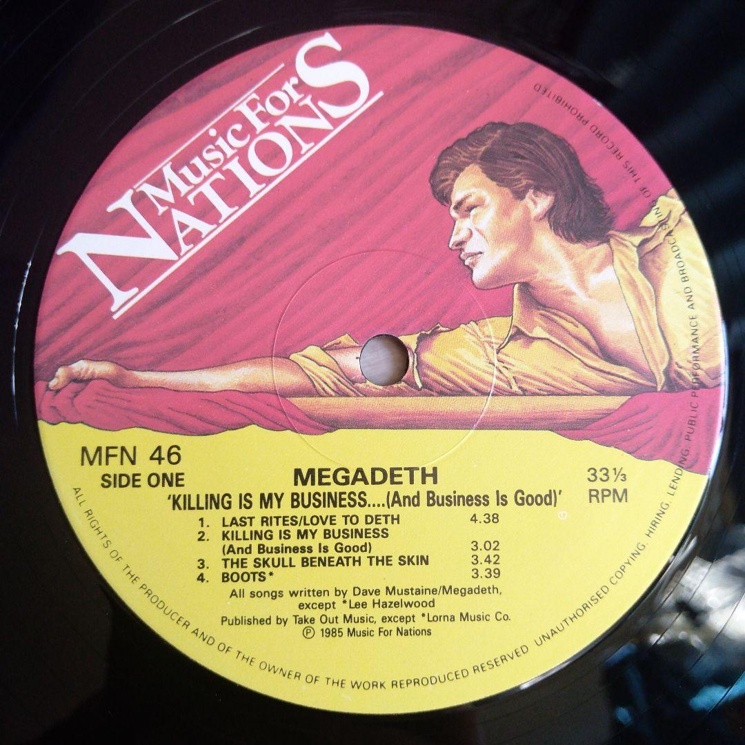 【LP】MEGADETH　Killing is my business