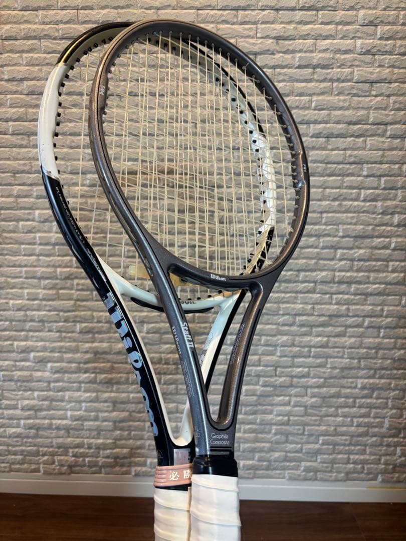 【送料無料】Wilson n COURT他　テニスラケット2本セットケース付