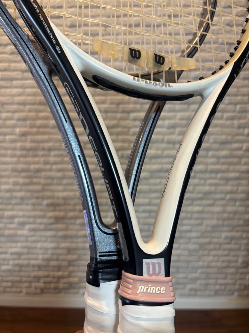 【送料無料】Wilson n COURT他　テニスラケット2本セットケース付