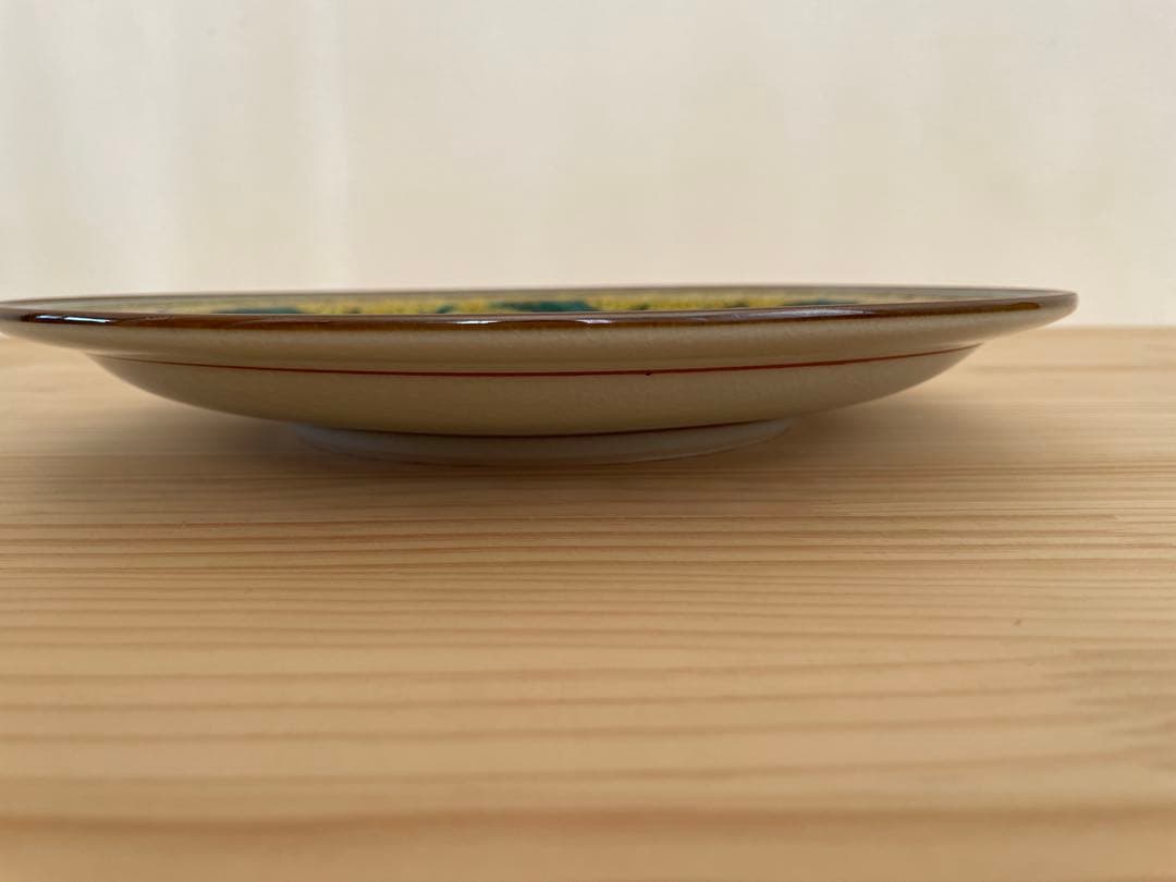 九谷焼き　飾り皿　大皿　獅子柄
