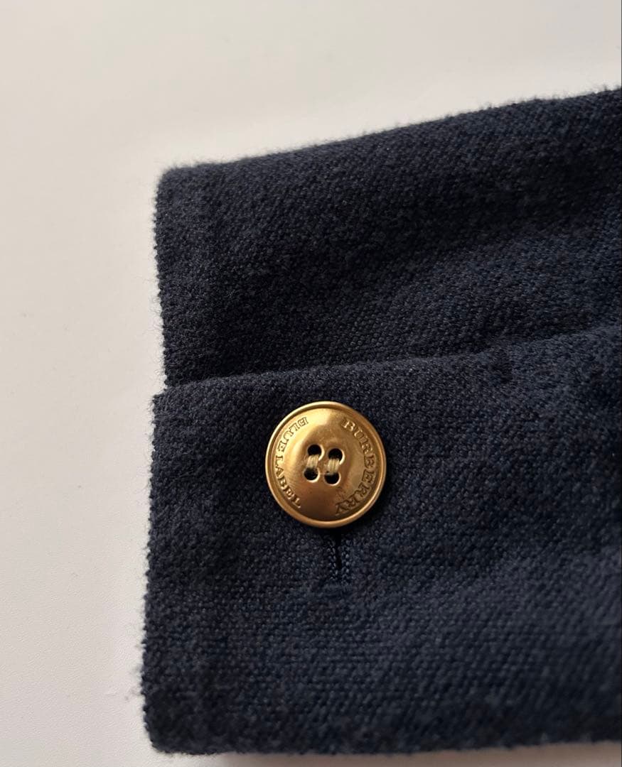 バーバリー BURBERRY BLUE LABEL 金ボタンジャケット 38