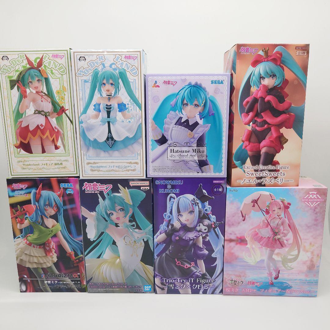 【未使用品】 初音ミク　フィギュア　８点セット　まとめ売り　アミューズメント景品