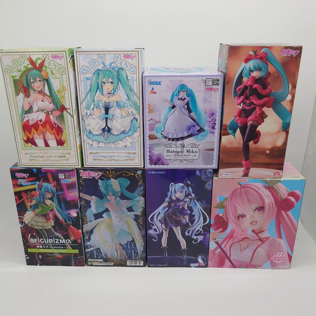 【未使用品】 初音ミク　フィギュア　８点セット　まとめ売り　アミューズメント景品
