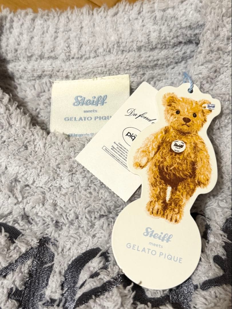 Steiff テディベア ロングルームウェア　ジェラピケ