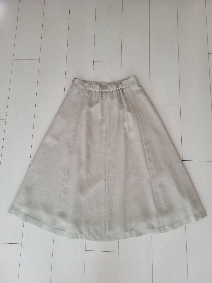 J.PRESS LADIESベージュ フレアスカート