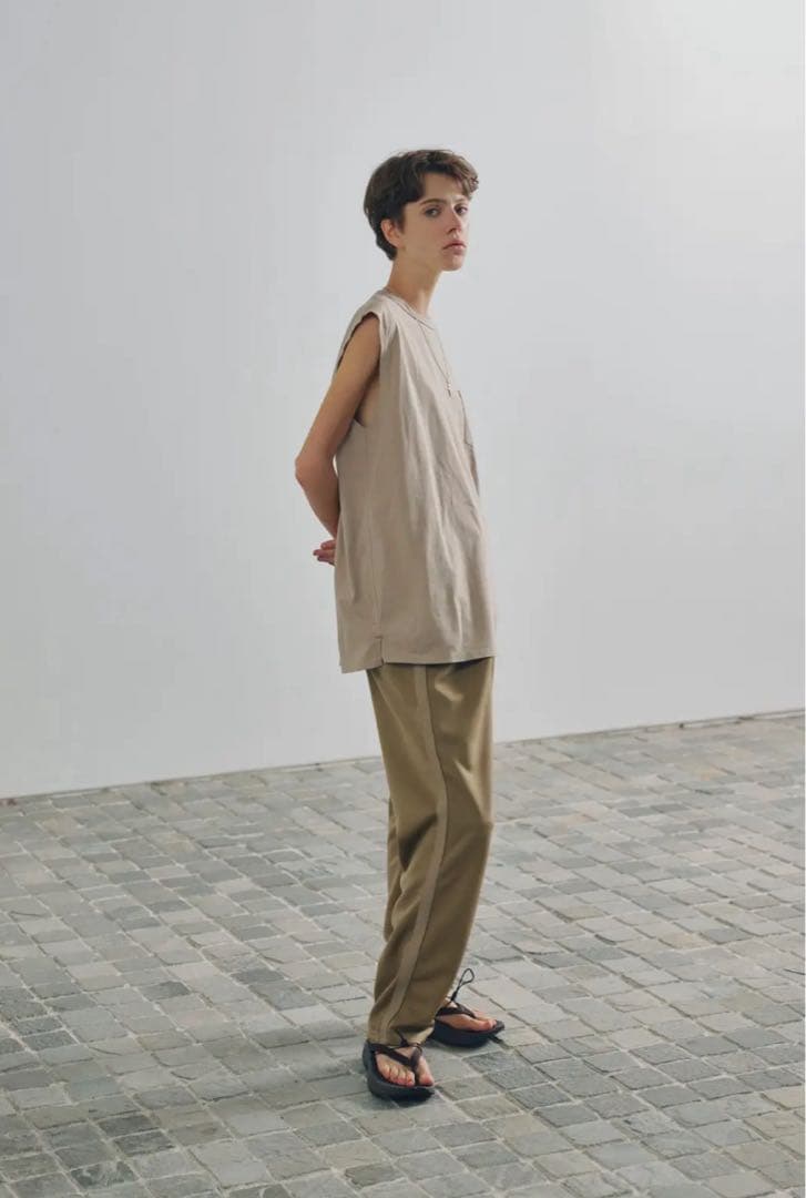 トップス nonnative DWELLER N/S TEE COTTON SAND