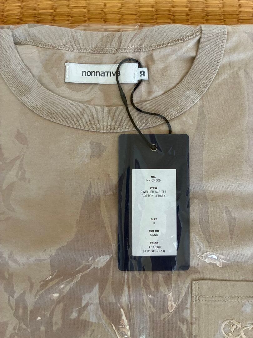 トップス nonnative DWELLER N/S TEE COTTON SAND
