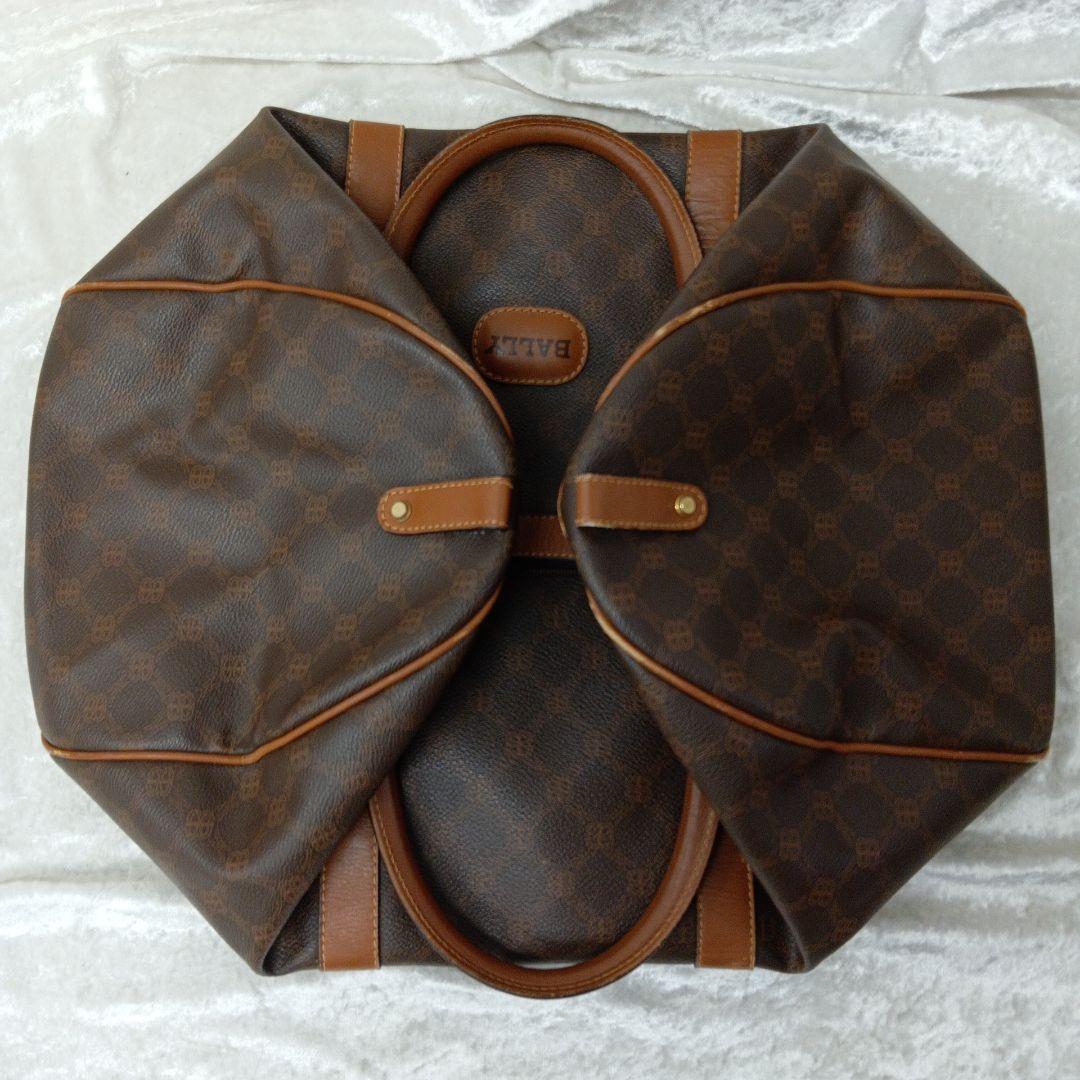 BALLY バリー ボストンバッグ ゴルフ 旅行 PVC レザー ブラウン