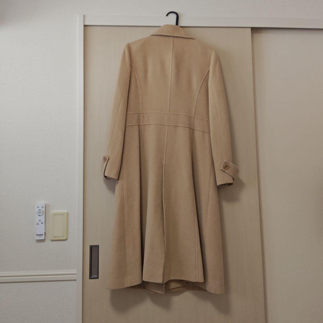 高級★Harrods ハロッズ アンゴラ カシミヤ ロングコート