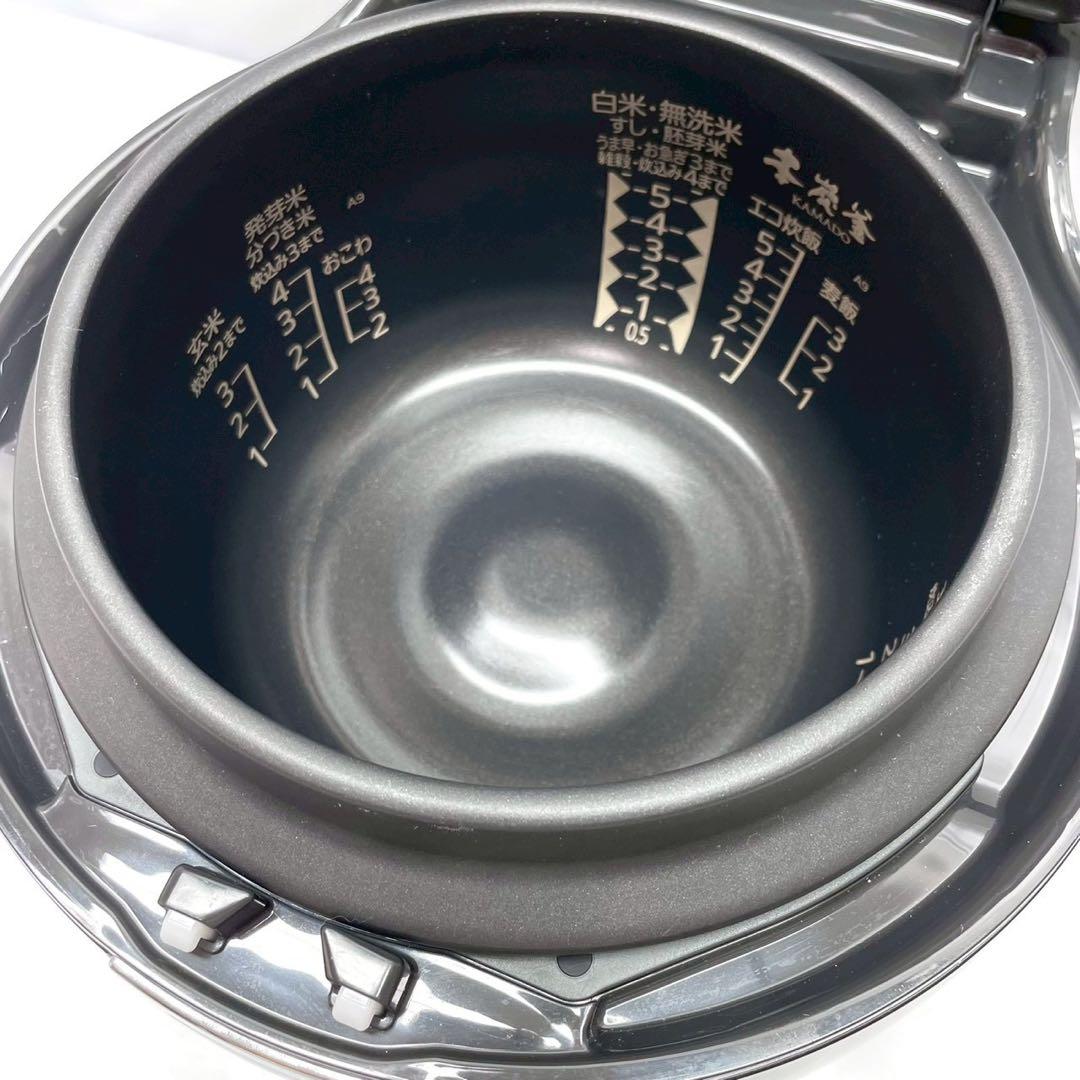動作保証付　三菱　本炭釜 KAMADO 黒真珠 NJ-AWA10-B 5.5合