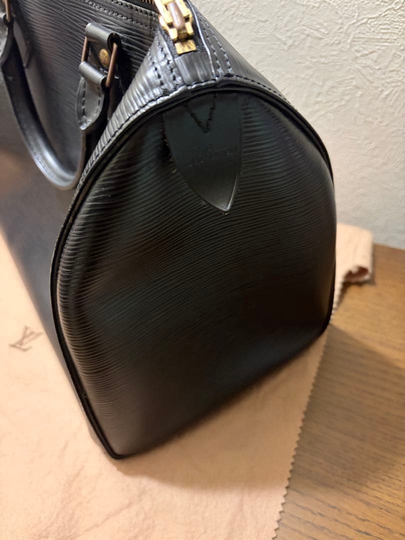 LOUIS VUITTON エピ スピーディ35 ボストンバッグ レザーブラック