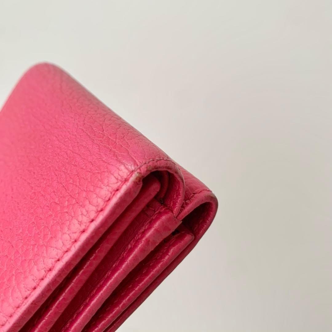 【GUCCI】グッチ　三つ折り財布　コンパクトウォレット　GGマーモント