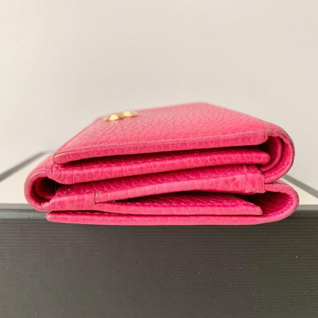【GUCCI】グッチ　三つ折り財布　コンパクトウォレット　GGマーモント