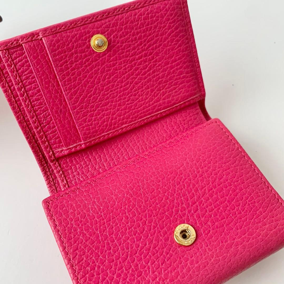 【GUCCI】グッチ　三つ折り財布　コンパクトウォレット　GGマーモント