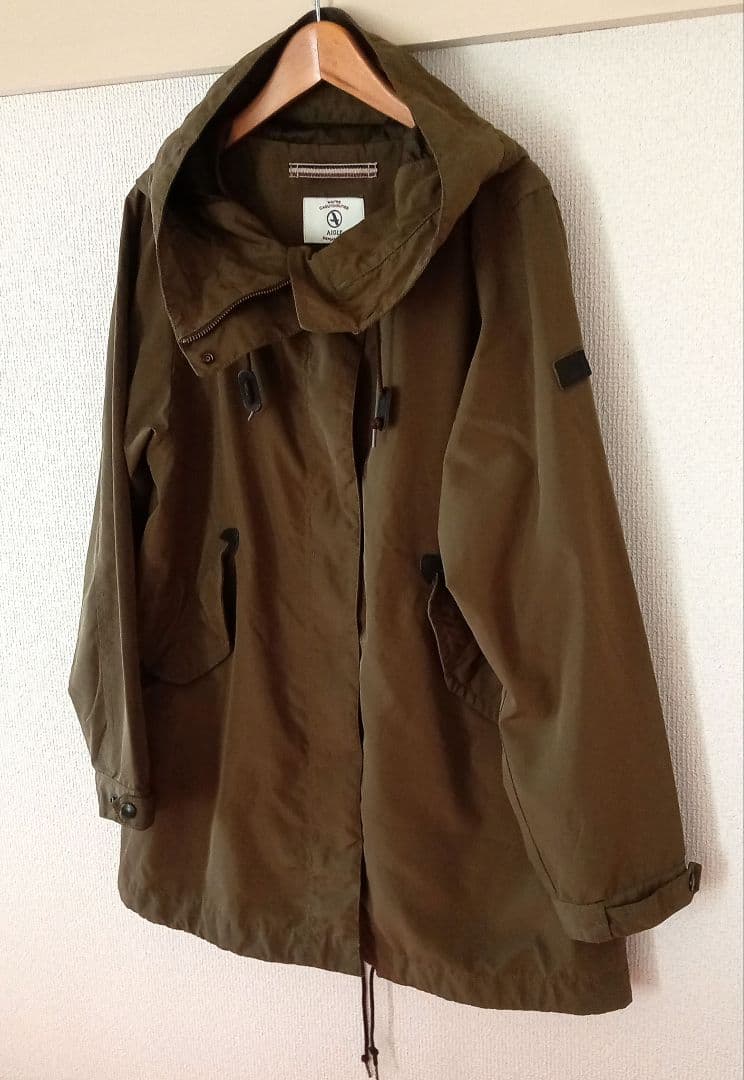AIGLE カーキ モッズコート