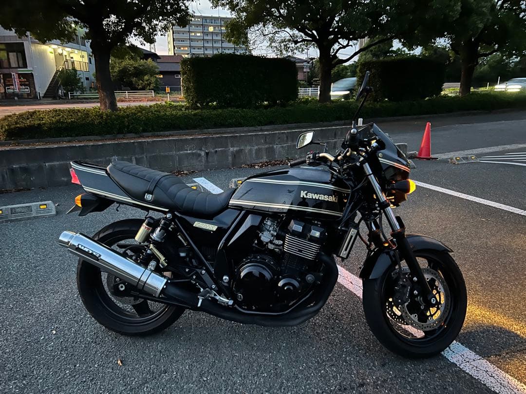 ZRX400 エキゾーストパイプ純正マフラー 4-1 サイレンサーなし