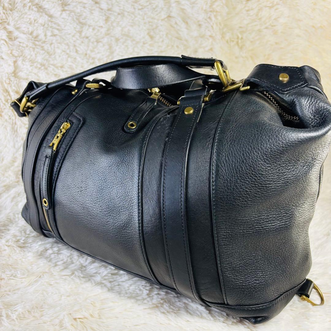 マスターピース　プロジェクト　ボストンバッグ　レザー　 2way 美品　ブラック