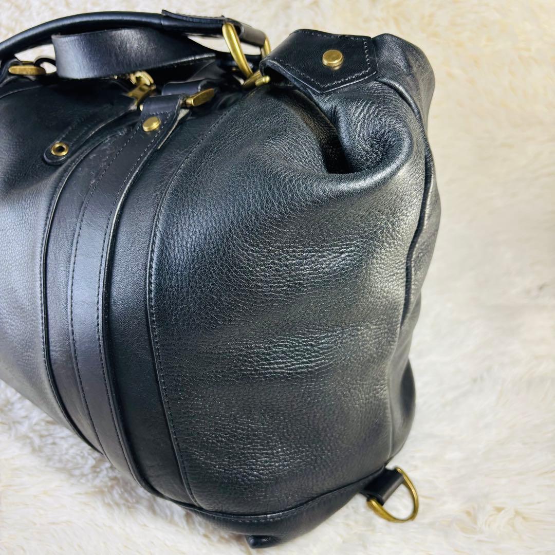 マスターピース　プロジェクト　ボストンバッグ　レザー　 2way 美品　ブラック