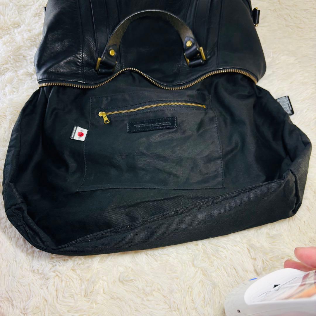 マスターピース　プロジェクト　ボストンバッグ　レザー　 2way 美品　ブラック