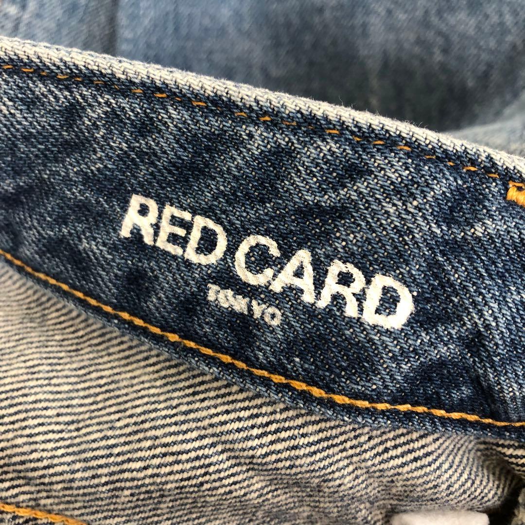未使用品 RED CARD ワイドストレート Dakota 21ブルー