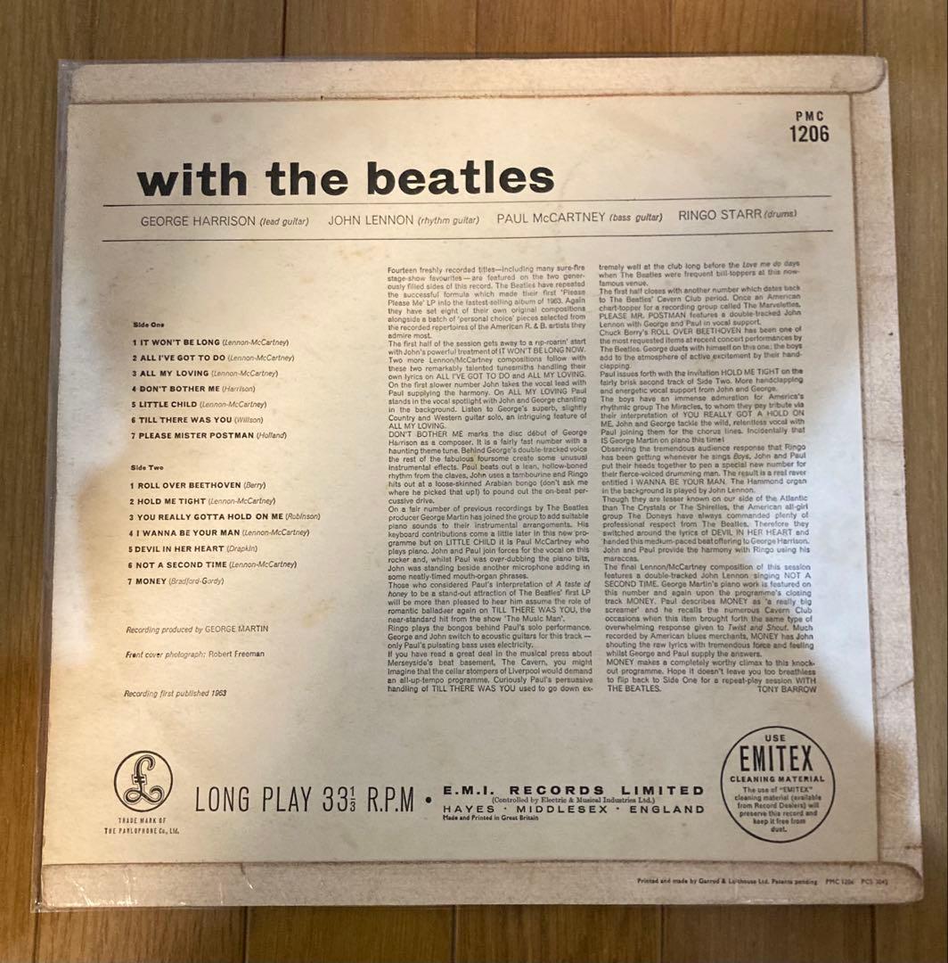 UKオリジナルMono2桁7NビートルズWith The Beatlesレコード