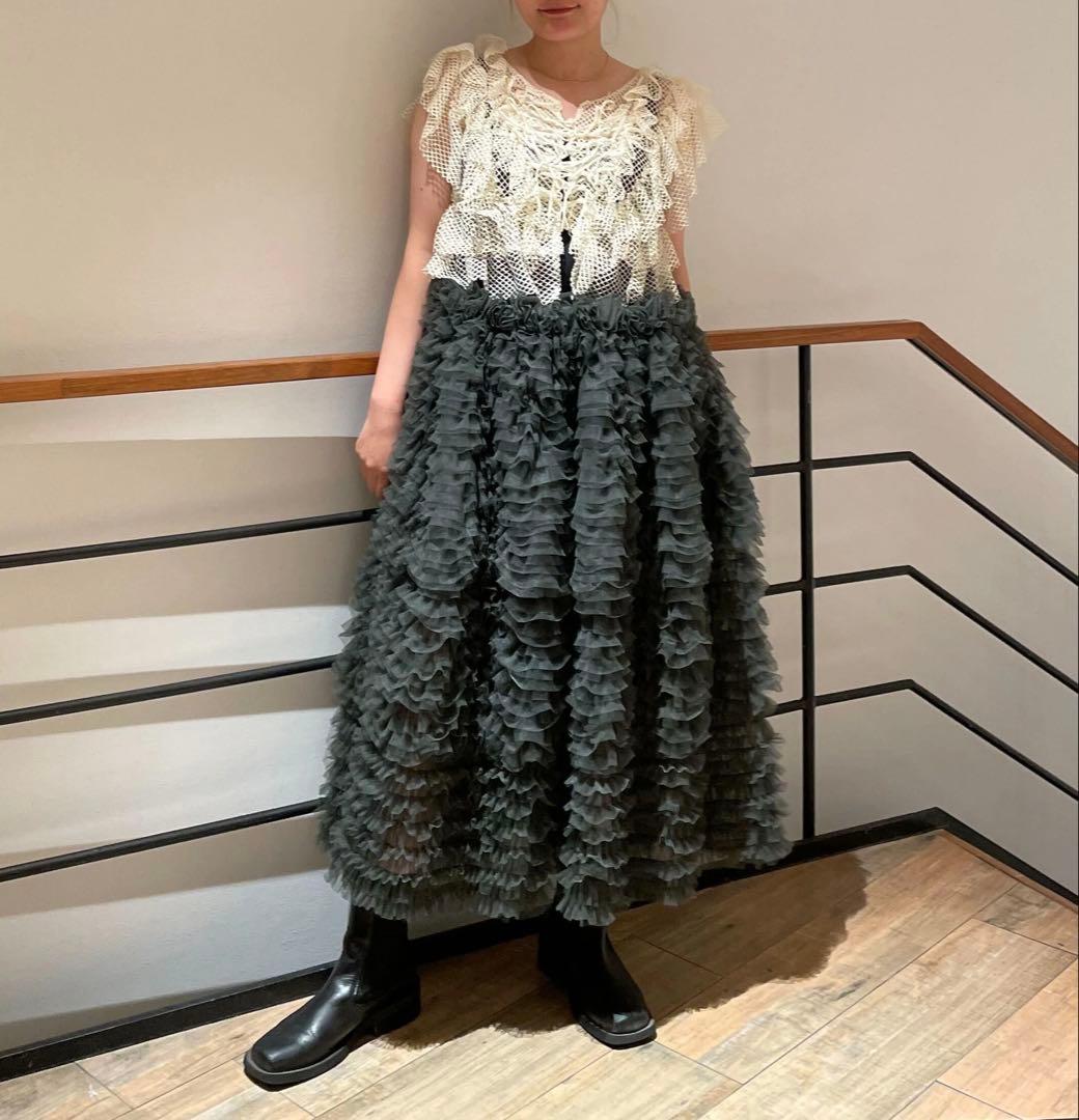 DARLENE SHUSHU SKIRT グレー popup購入