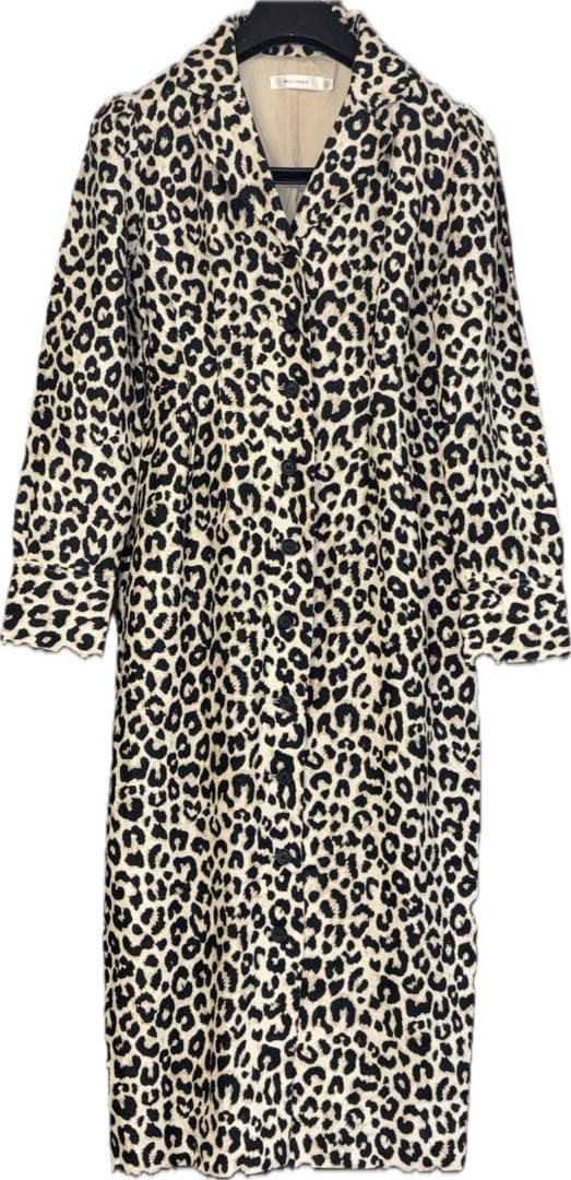 【送料込】MOUSSY ヒョウ柄ロングコート サイズ1