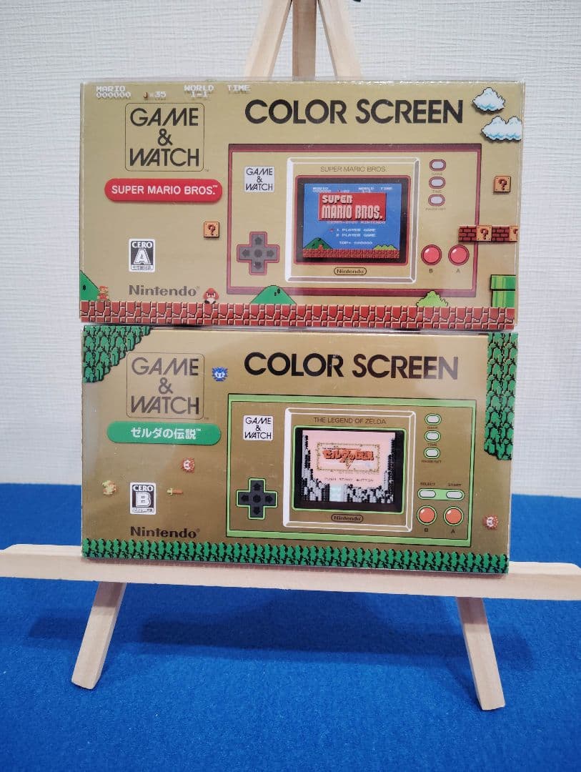 中古　２個セット　ゲーム&ウォッチ　スーパーマリオブラザーズ　ゼルダの伝説