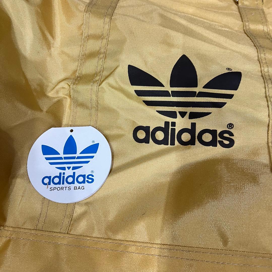 80's adidas ボストン　バッグ　ベージュ　デッドストック　デサント