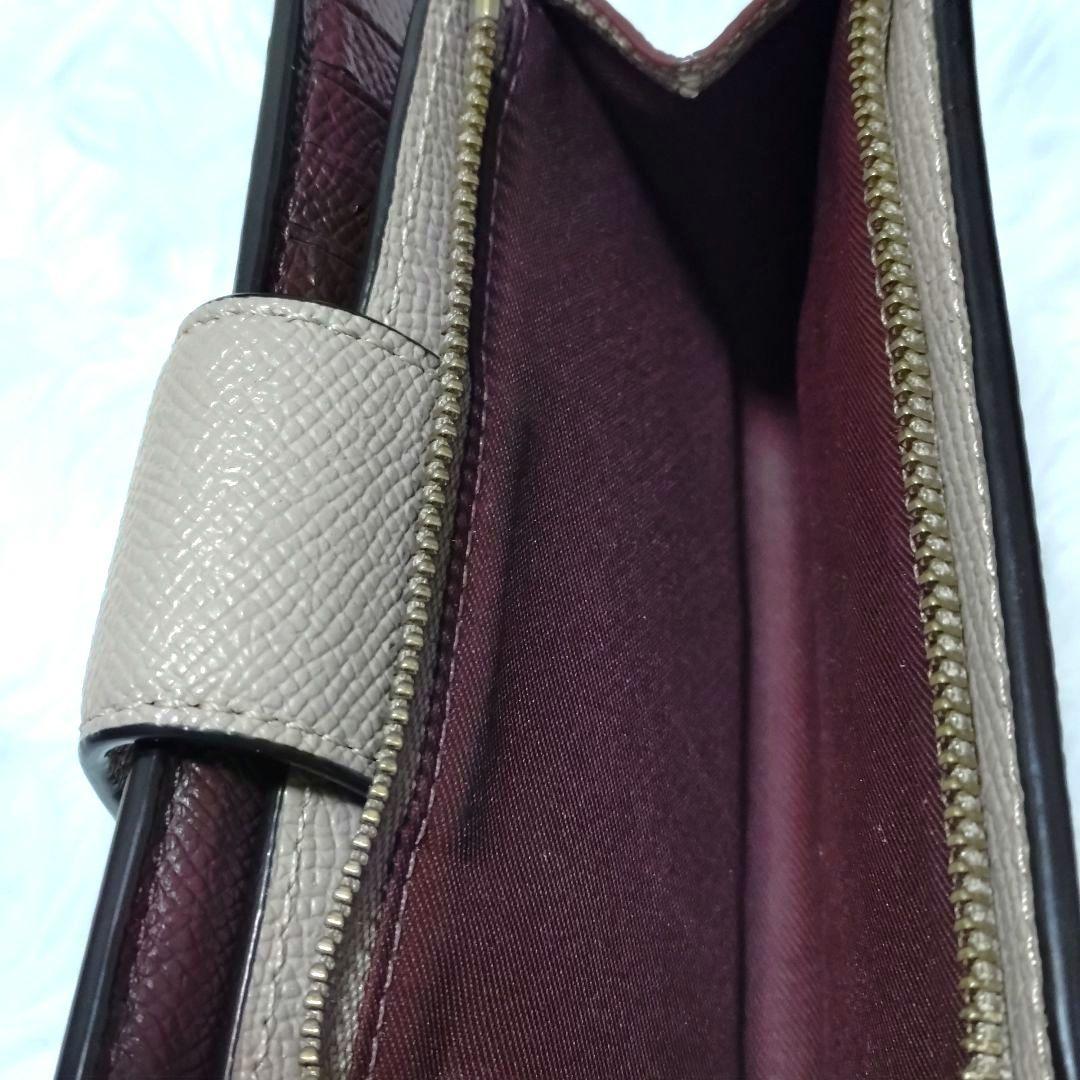 極美品！ COACH 二つ折り 財布 ベージュ