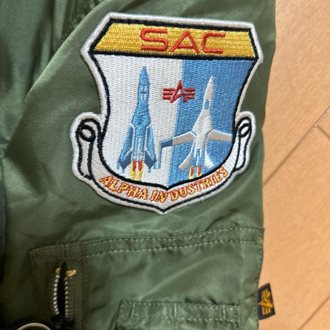 レア　ALPHA MA-1 SAC エアークルーパッチ　肉厚