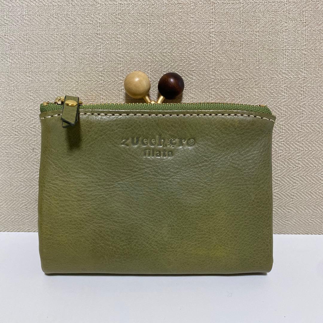 zucchero ズッケロ 折財布 二つ折り ミニ財布 レディース 本革
