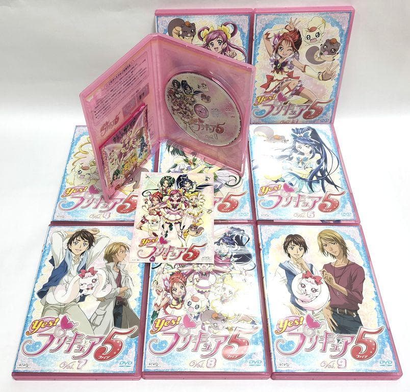 ディスクスレ有り、全巻カード付き完品♪ Yes!プリキュア5 全16巻S DVD