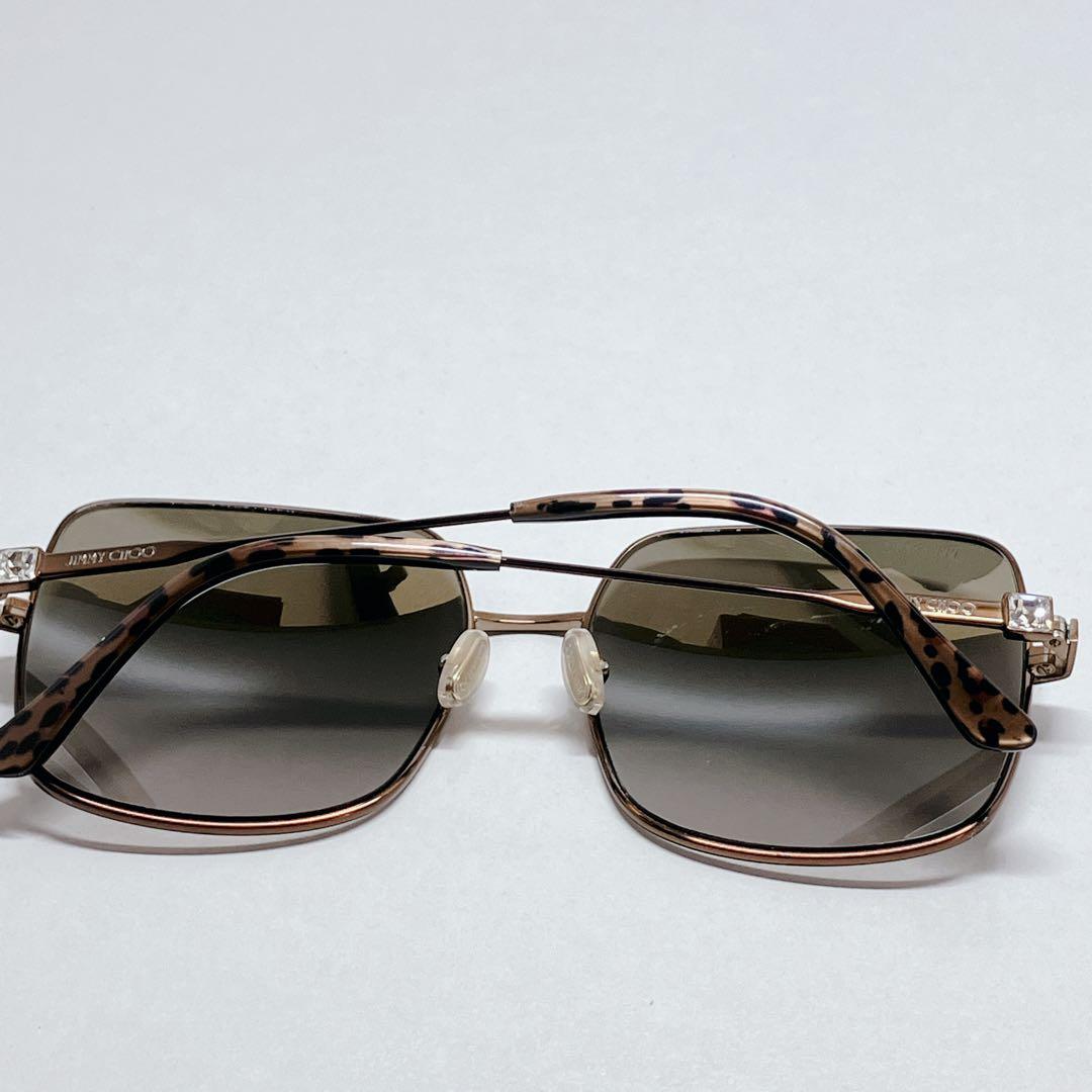 JIMMYCHOO サングラス　J7DHA メタルフレーム　ビジュー　ロゴ