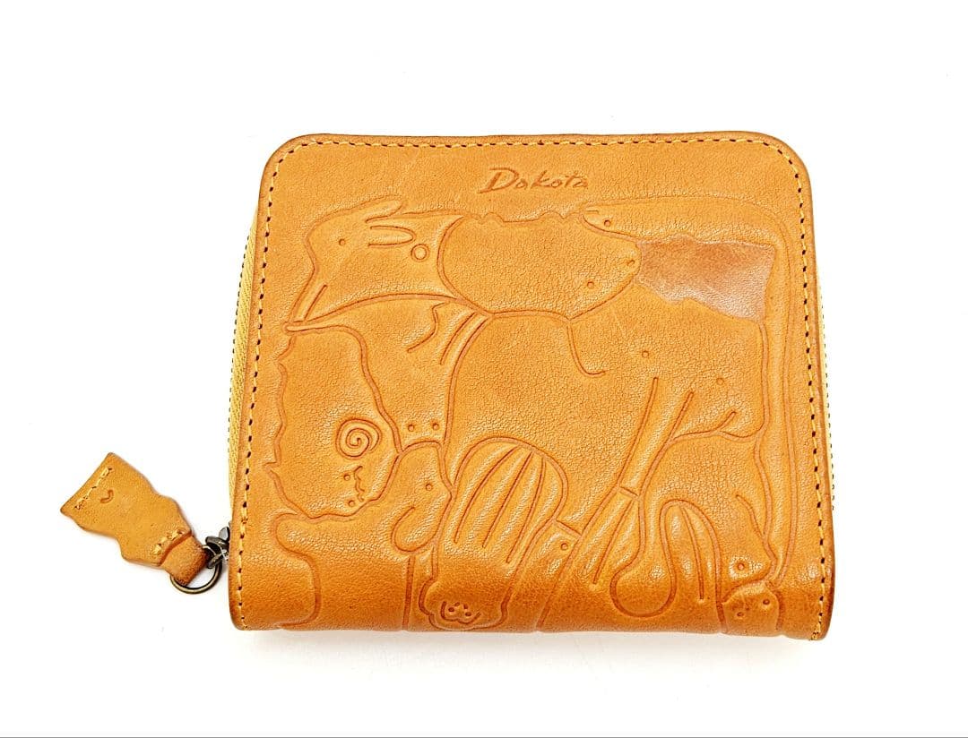 極美品　Dakota　ダコタ　アニマーレ　動物　二つ折り財布　折財布