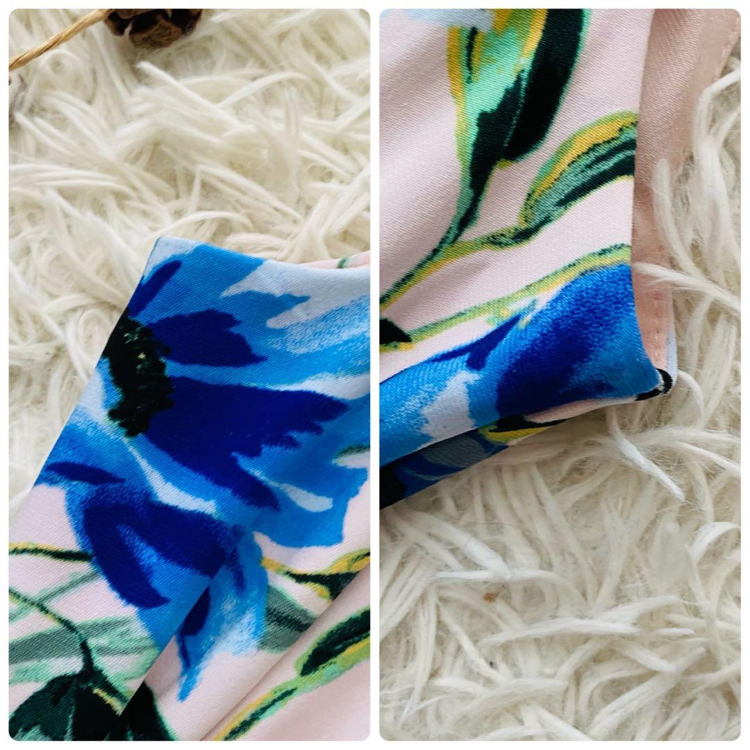 ローレンラルフローレン●美品●近年タグ フローラルストレッチジャージードレス M