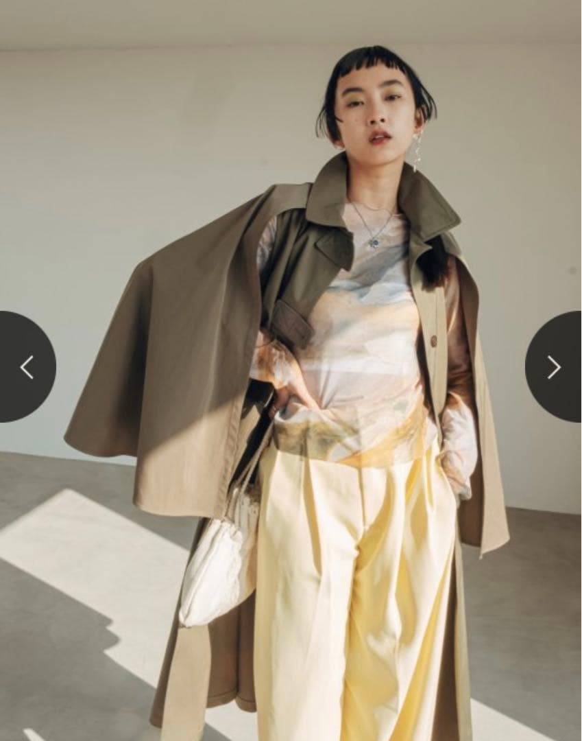 ジャケット・アウター sahara 2Way Sleeve A-line Coat