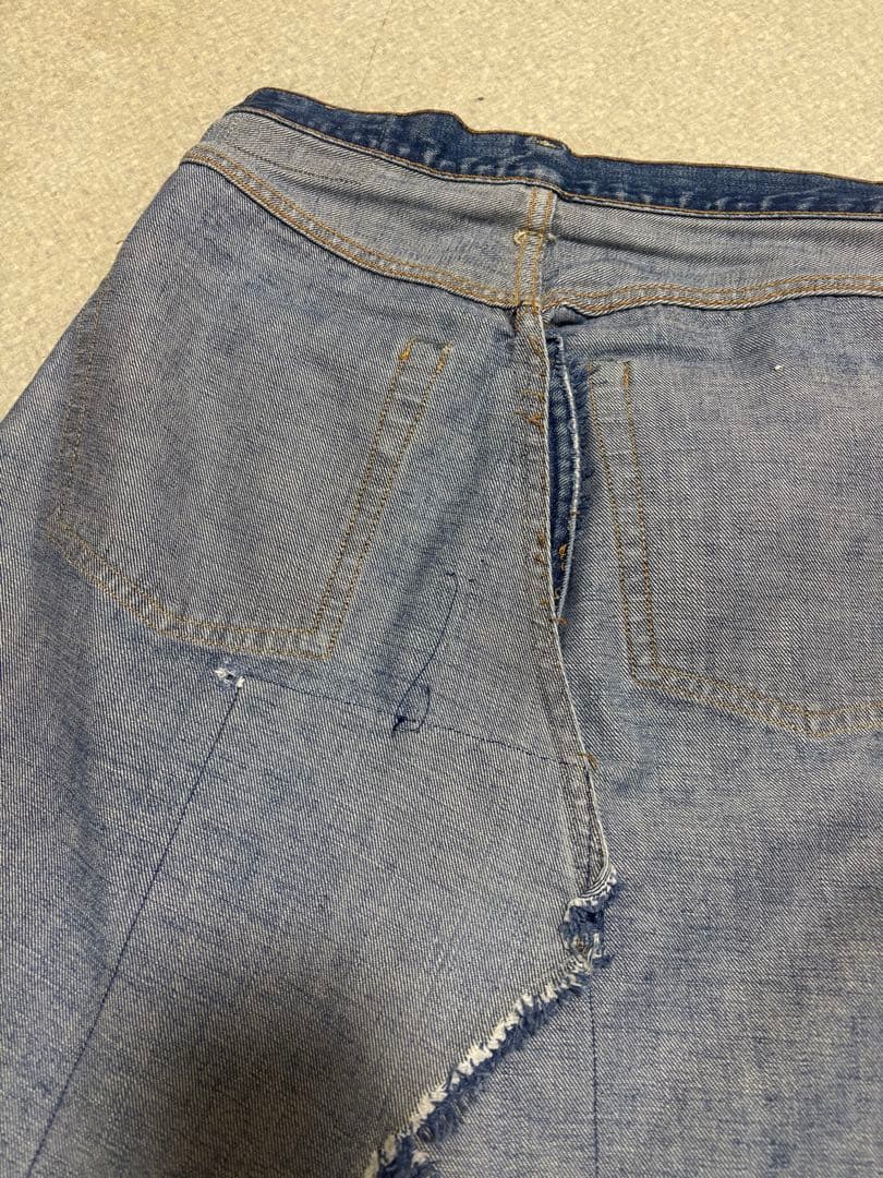 【希少】 Levi’s 501 60’sリメイクデニムスカート ビッグE