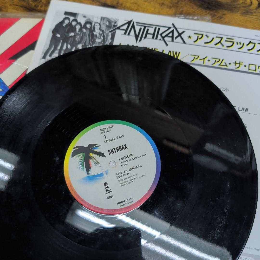 ​希少12インチ 帯付 Anthrax I Am The Law アンスラックス