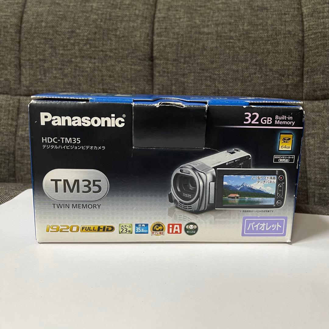 【動作確認済】パナソニック HDC-TM35 ビデオカメラ 32GBバイオレット