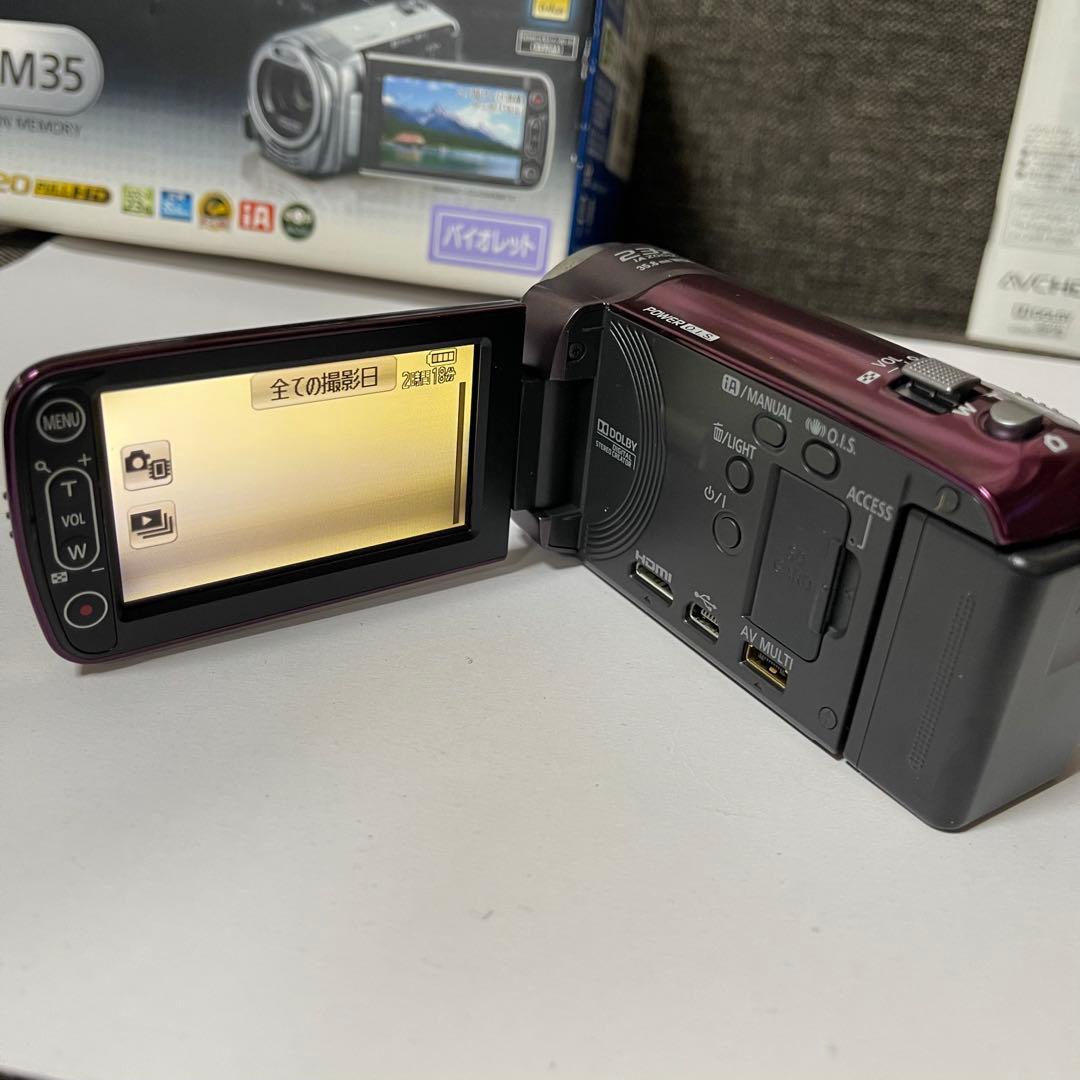 【動作確認済】パナソニック HDC-TM35 ビデオカメラ 32GBバイオレット