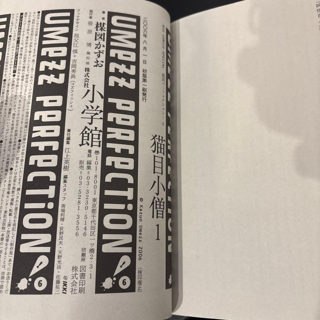 【初版・帯付】楳図かずお パーフェクション PERFECTION 4冊セット