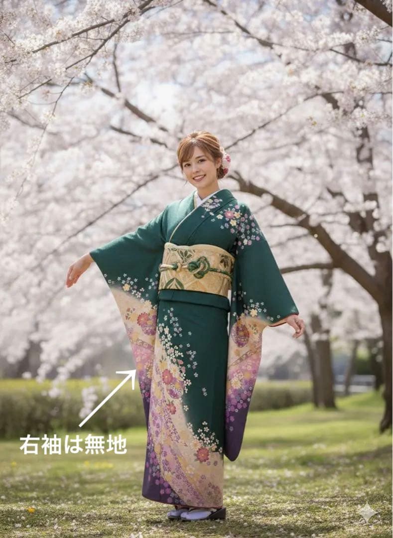 振袖のみ✨　長襦袢セット、フルセットに変更可能✨