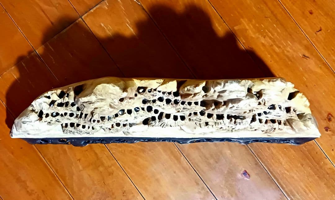 寿山石 山水風景彫刻 特大 高さ26cm 巾52.5cm 重量10kg 天然石