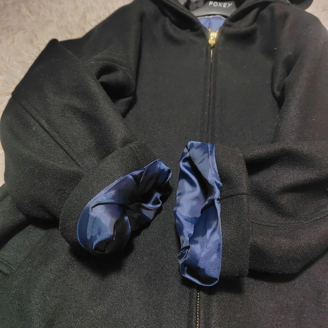 【美品♡定価2.7万】スローブイエナ　高級ハミルトンウールフードロングコート　F