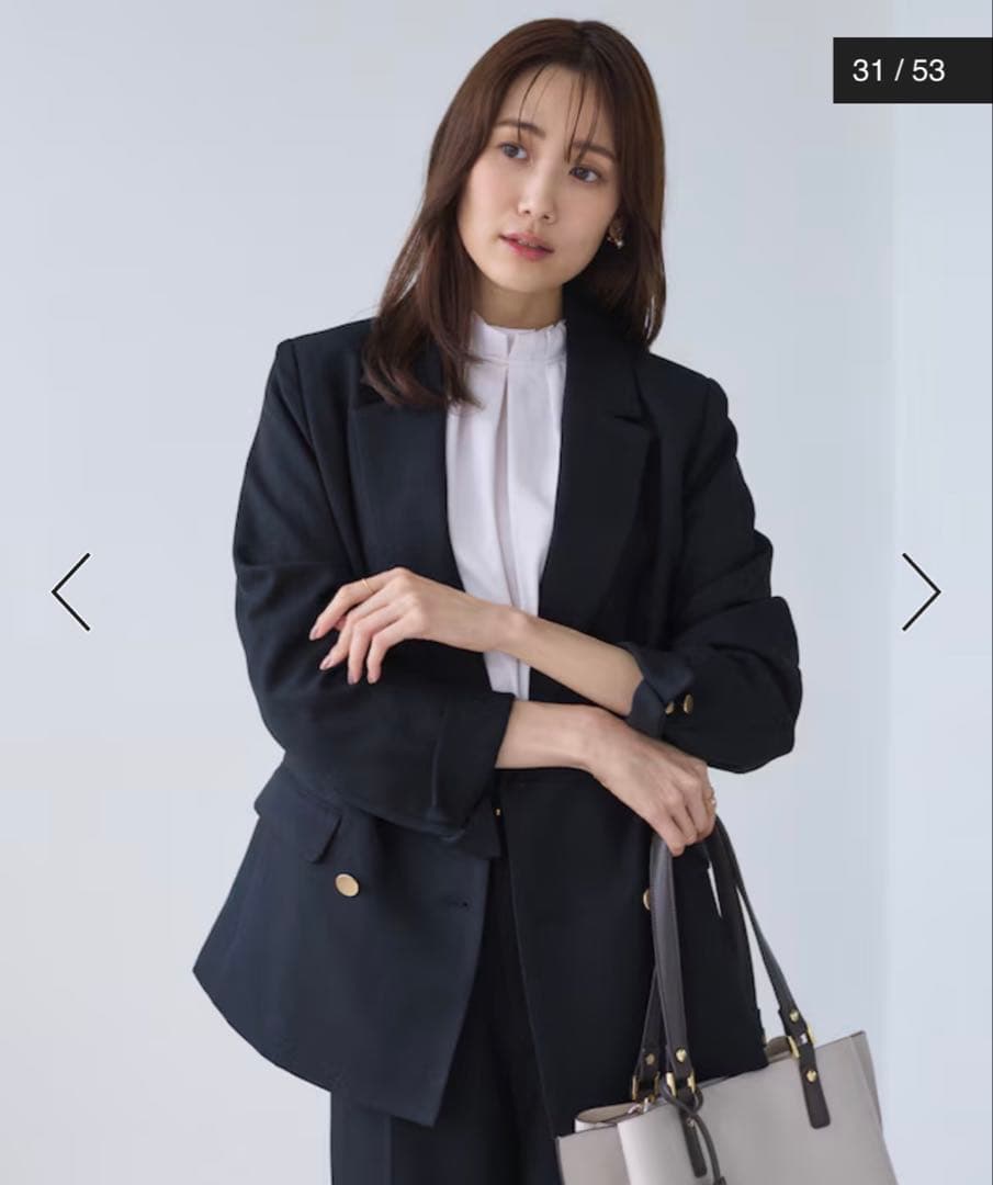 ◆極美品◆ロペピクニック◆紺ブレ◆金ボタンダブルブレストジャケット◆ネイビー◆L